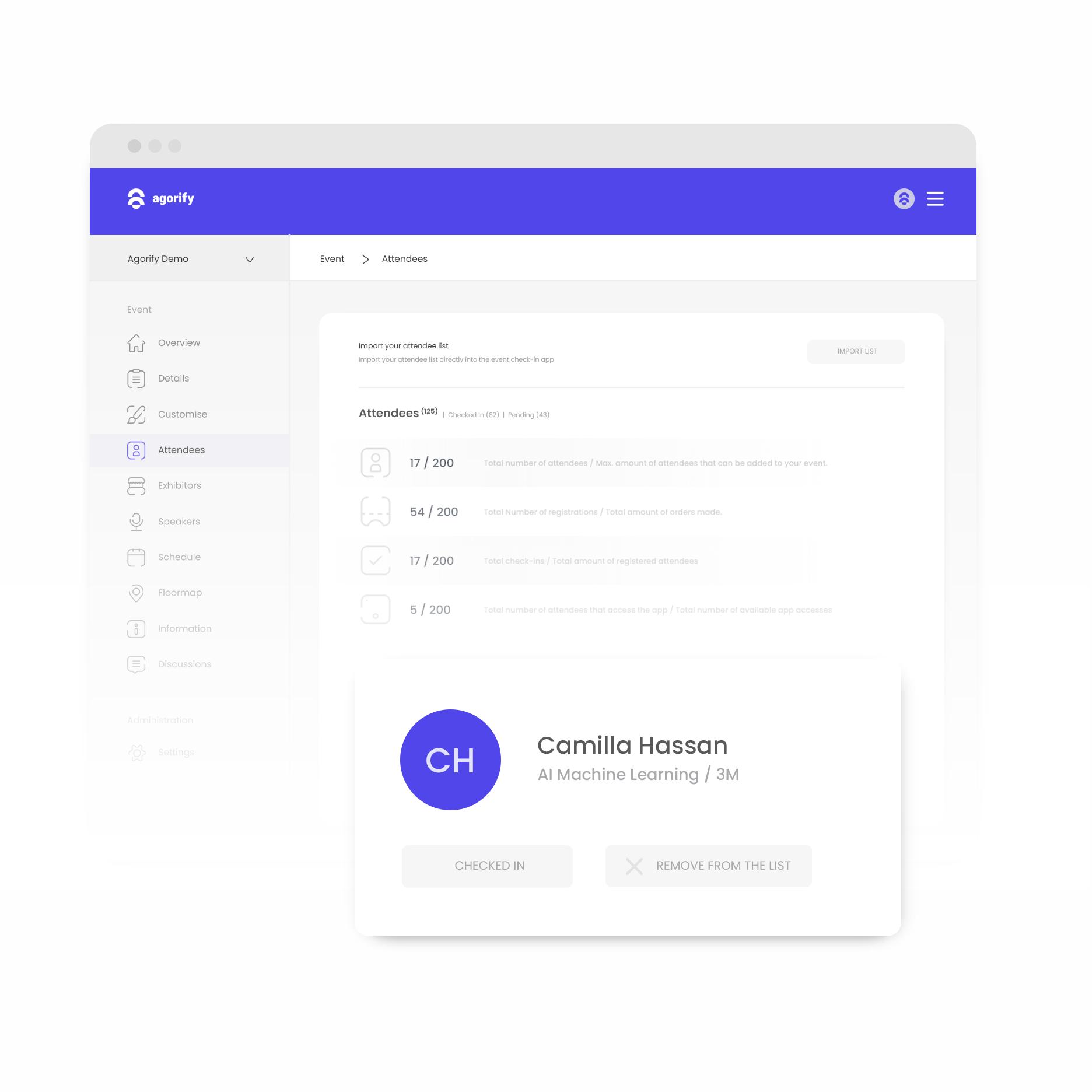 Registration and import