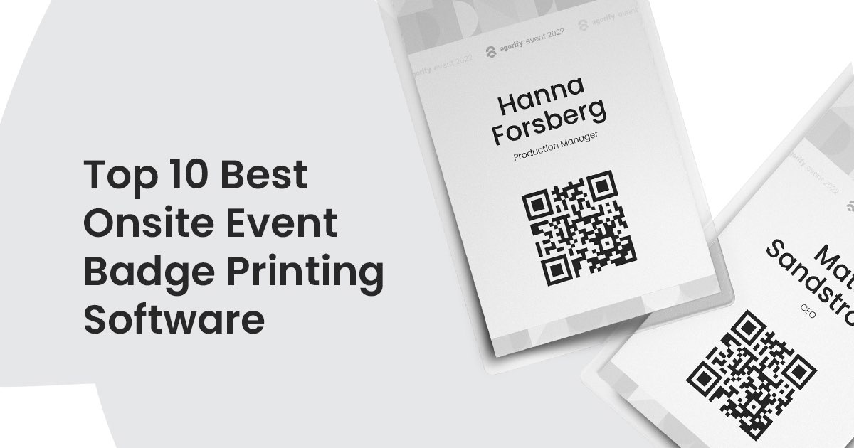 Best onsite event badge printing banner