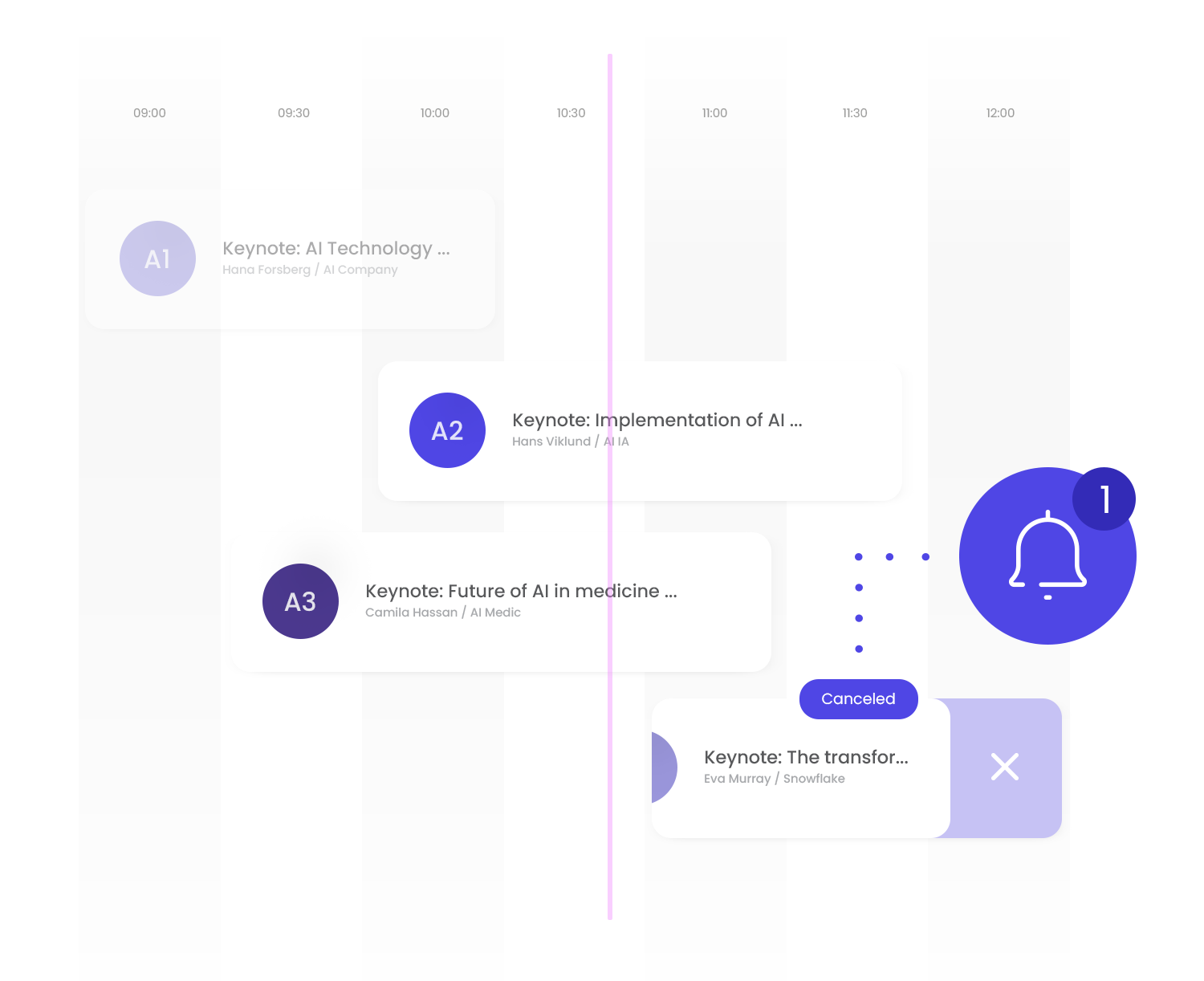 Agenda update notifications